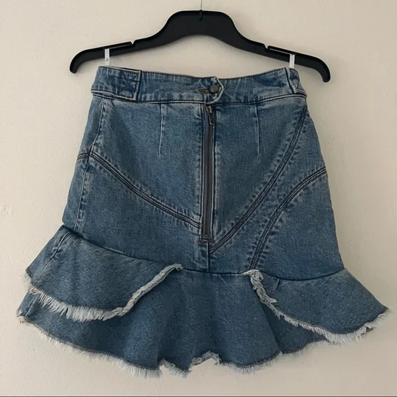 AJE Denim Mini Skirt • Classic Wash • Second Hand • Size 4AU RRP $295 - Picture 11 of 16